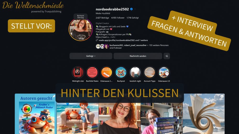 Titelbild zu Meike, die Nordseekrabbe: Bücherliebe, Gemeinschaft und ein Herz für Selfpublisher